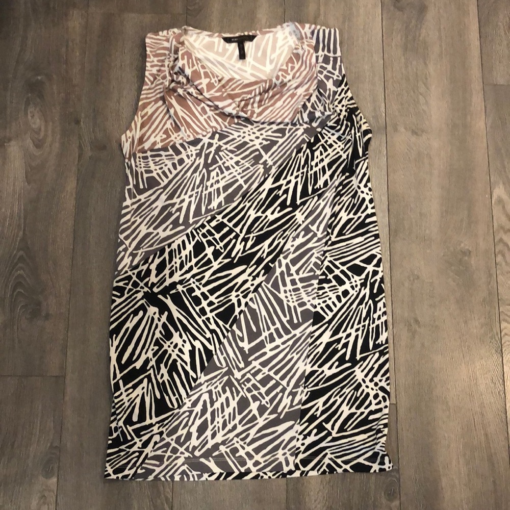 BCBG Sleeveless Patterned Mini Dress, size M